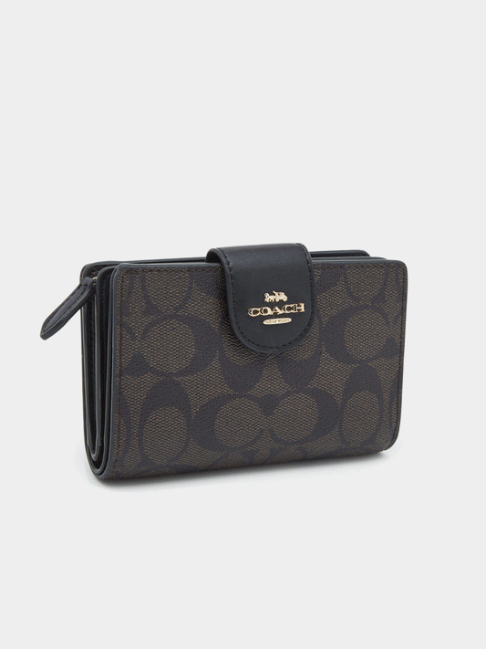 Coach Medium Leather Corner Zip Wallet